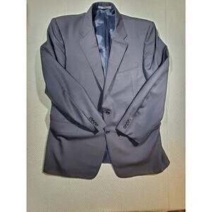 Hickey Freeman Barneys‎ New York Blazer Jacket Mens 48 Blue Check Wool Formal